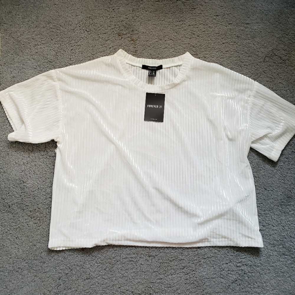 Forever 21 white crop top